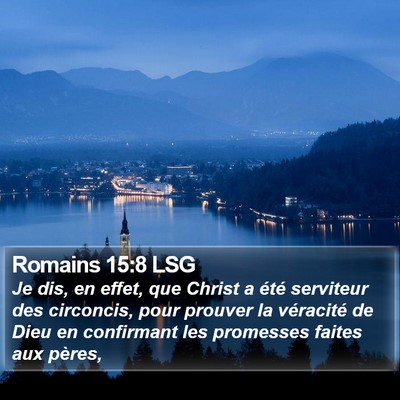 Romains 15:8 LSG Bible Verse Image