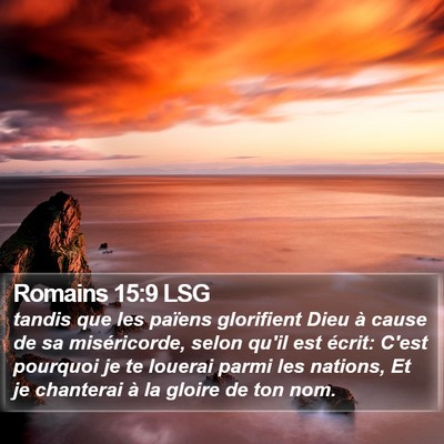 Romains 15:9 LSG Bible Verse Image