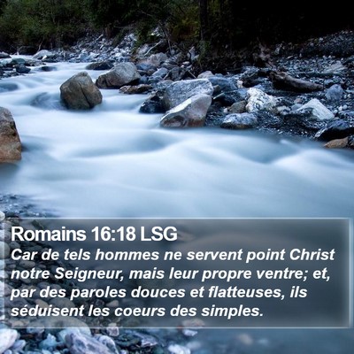 Romains 16:18 LSG Bible Verse Image