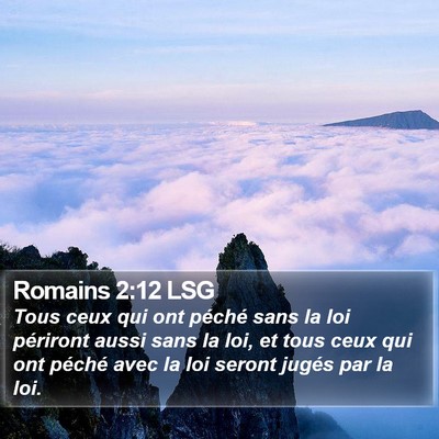 Romains 2:12 LSG Bible Verse Image