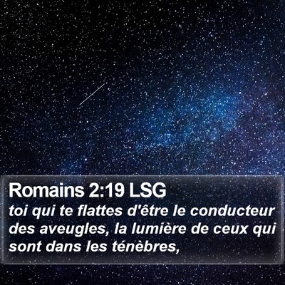 Romains 2:19 LSG Bible Verse Image