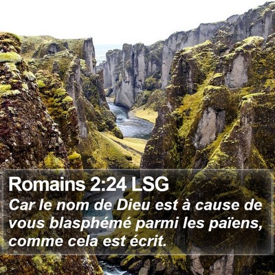 Romains 2:24 LSG Bible Verse Image