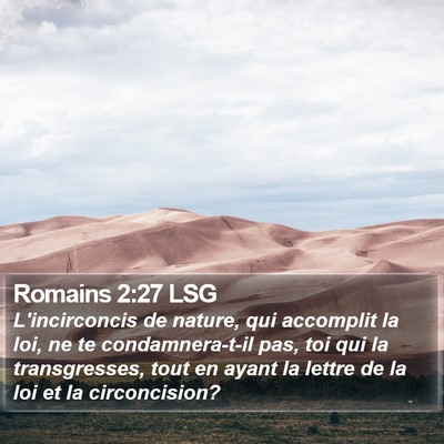 Romains 2:27 LSG Bible Verse Image
