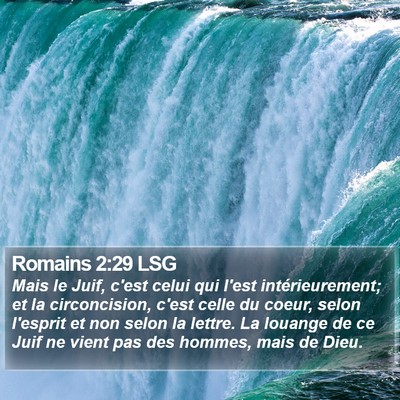 Romains 2:29 LSG Bible Verse Image