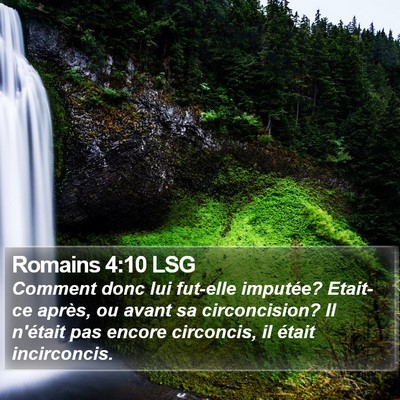 Romains 4:10 LSG Bible Verse Image