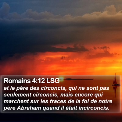 Romains 4:12 LSG Bible Verse Image