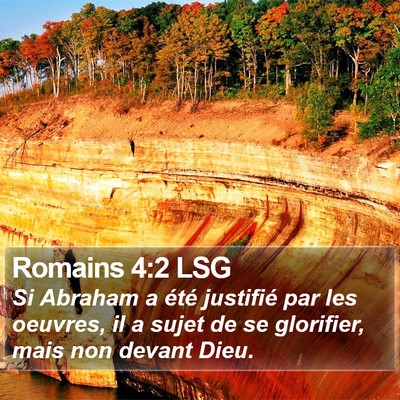 Romains 4:2 LSG Bible Verse Image