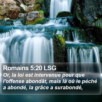 Romains 5:20 LSG Bible Verse Image