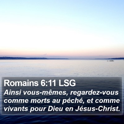 Romains 6:11 LSG Bible Verse Image
