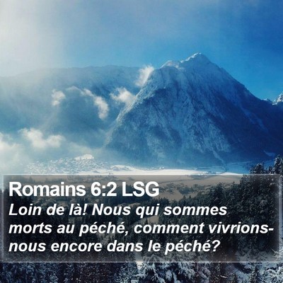 Romains 6:2 LSG Bible Verse Image