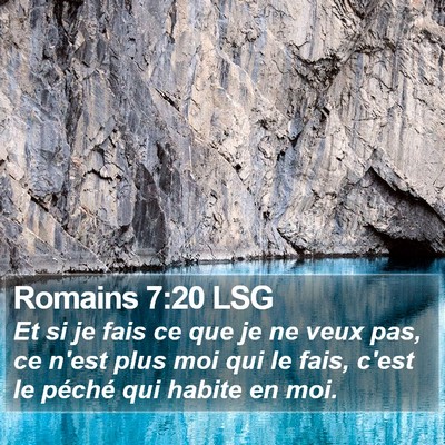 Romains 7:20 LSG Bible Verse Image