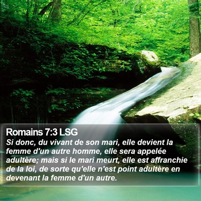 Romains 7:3 LSG Bible Verse Image