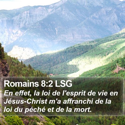 Romains 8:2 LSG Bible Verse Image