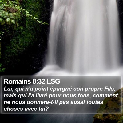 Romains 8:32 LSG Bible Verse Image