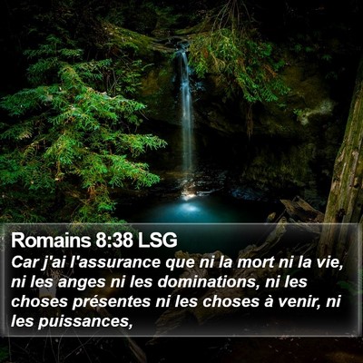Romains 8:38 LSG Bible Verse Image