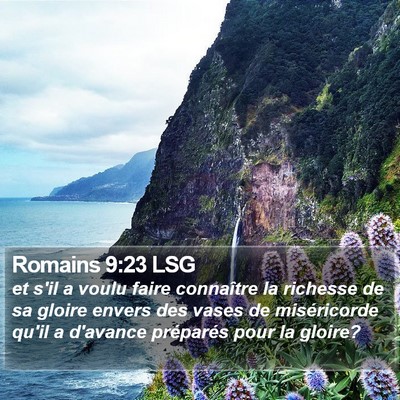Romains 9:23 LSG Bible Verse Image