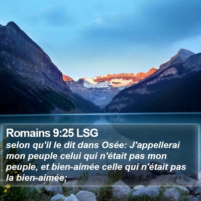 Romains 9:25 LSG Bible Verse Image