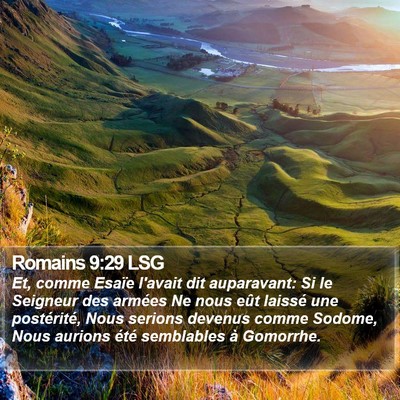Romains 9:29 LSG Bible Verse Image