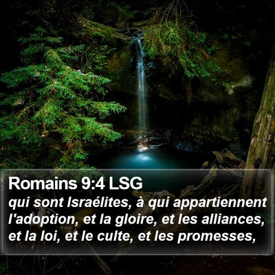 Romains 9:4 LSG Bible Verse Image