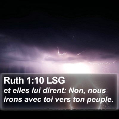 Ruth 1:10 LSG Bible Verse Image