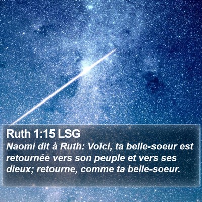 Ruth 1:15 LSG Bible Verse Image