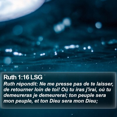 Ruth 1:16 LSG Bible Verse Image