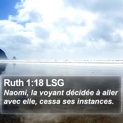 Ruth 1:18 LSG Bible Verse Image
