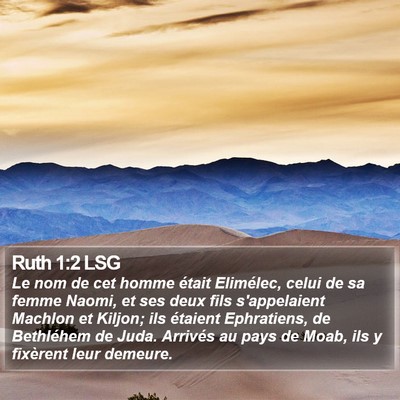 Ruth 1:2 LSG Bible Verse Image