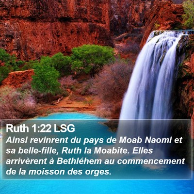 Ruth 1:22 LSG Bible Verse Image