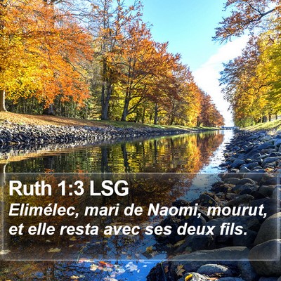 Ruth 1:3 LSG Bible Verse Image