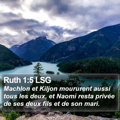 Ruth 1:5 LSG Bible Verse Image