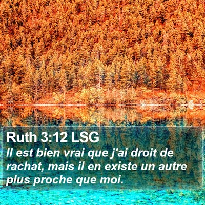 Ruth 3:12 LSG Bible Verse Image