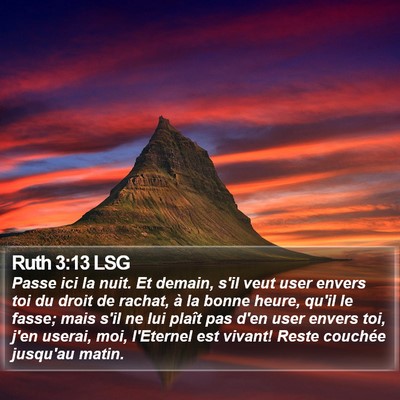 Ruth 3:13 LSG Bible Verse Image