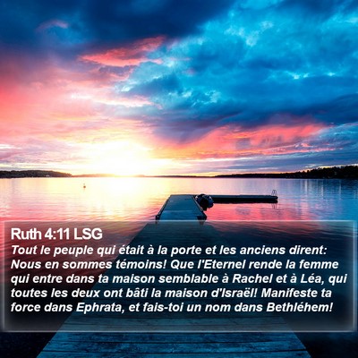 Ruth 4:11 LSG Bible Verse Image