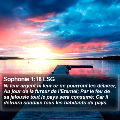 Sophonie 1:18 LSG Bible Verse Image