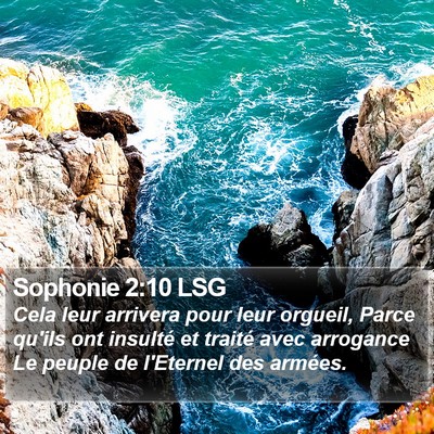 Sophonie 2:10 LSG Bible Verse Image