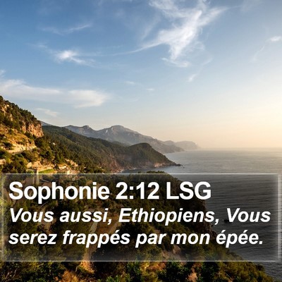 Sophonie 2:12 LSG Bible Verse Image