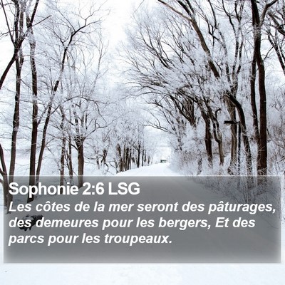 Sophonie 2:6 LSG Bible Verse Image