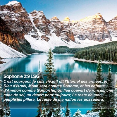 Sophonie 2:9 LSG Bible Verse Image