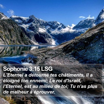 Sophonie 3:15 LSG Bible Verse Image