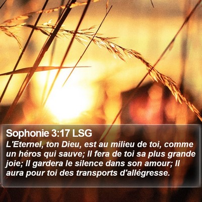 Sophonie 3:17 LSG Bible Verse Image