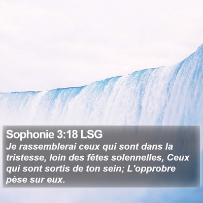 Sophonie 3:18 LSG Bible Verse Image