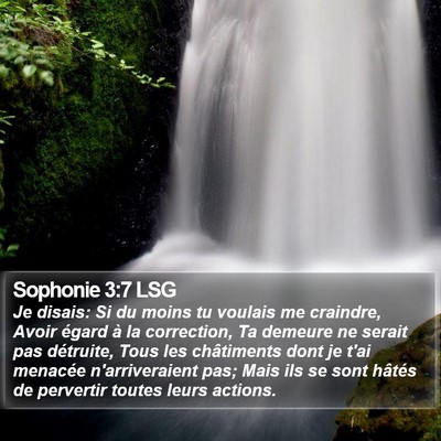 Sophonie 3:7 LSG Bible Verse Image