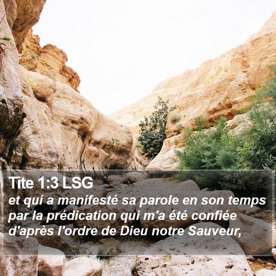 Tite 1:3 LSG Bible Verse Image