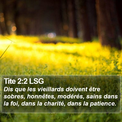 Tite 2:2 LSG Bible Verse Image