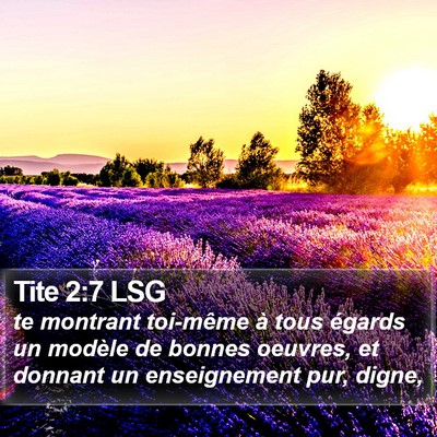 Tite 2:7 LSG Bible Verse Image