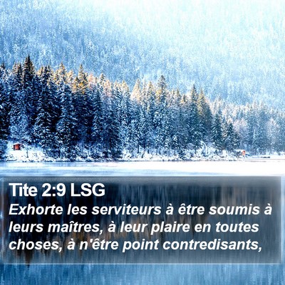 Tite 2:9 LSG Bible Verse Image