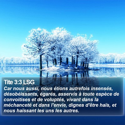 Tite 3:3 LSG Bible Verse Image