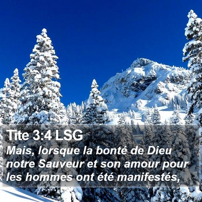 Tite 3:4 LSG Bible Verse Image