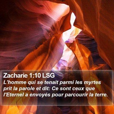 Zacharie 1:10 LSG Bible Verse Image